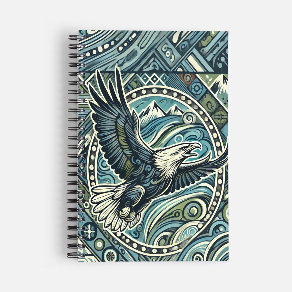 Alaskan Indigenous Eagle Notebook